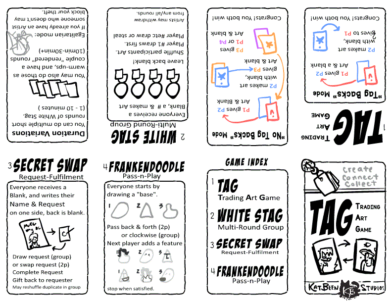 TAG (Trading Art Game)&nbsp;Printable