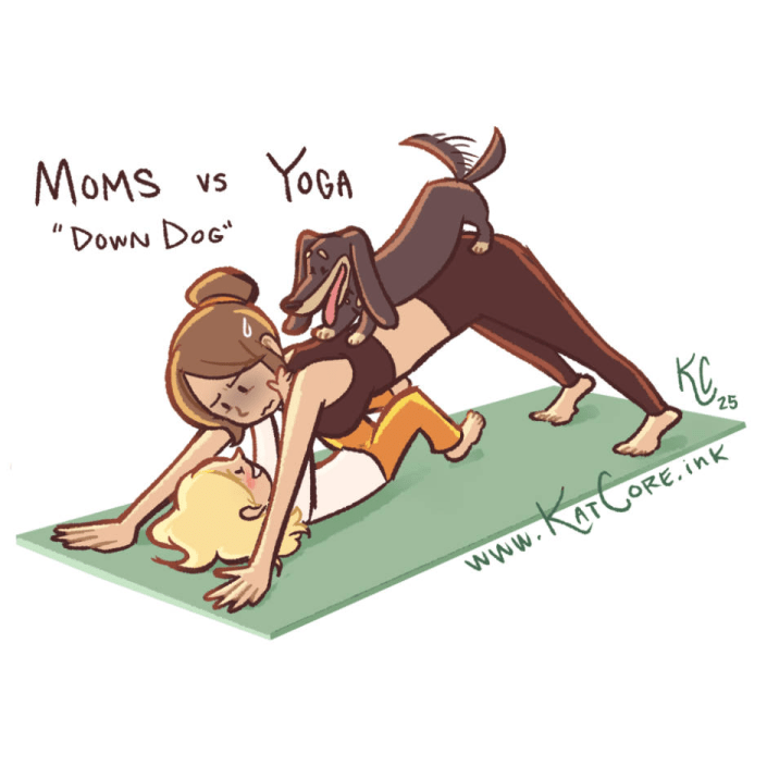 Moms vs Yoga: Down&nbsp;Dog
